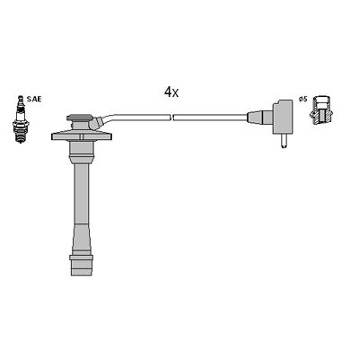 Zündleitungssatz Hitachi 134132 von Hitachi