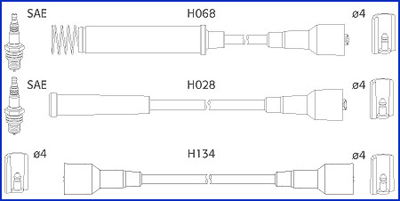 Zündleitungssatz Hitachi 134203 von Hitachi