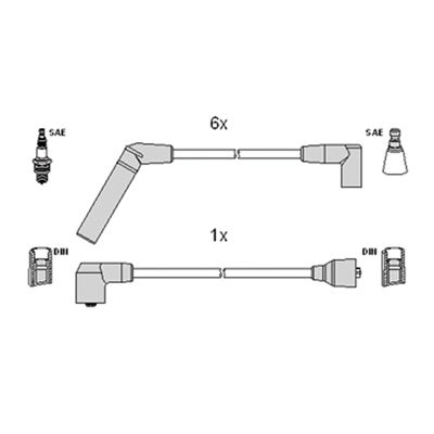 Zündleitungssatz Hitachi 134338 von Hitachi