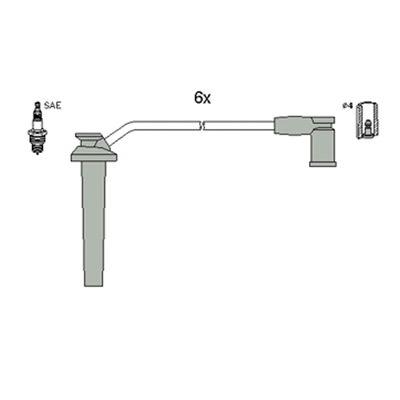 Zündleitungssatz Hitachi 134372 von Hitachi