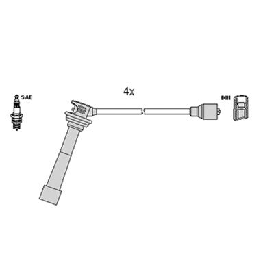 Zündleitungssatz Hitachi 134374 von Hitachi