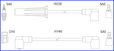 Zündleitungssatz Hitachi 134448 von Hitachi