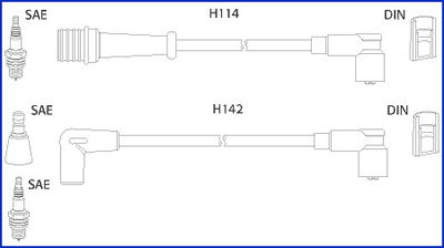 Zündleitungssatz Hitachi 134485 von Hitachi