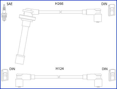 Zündleitungssatz Hitachi 134522 von Hitachi