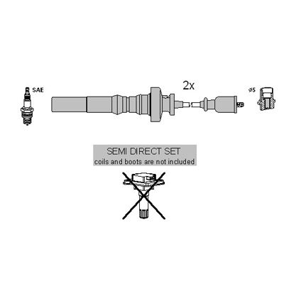 Zündleitungssatz Hitachi 134619 von Hitachi