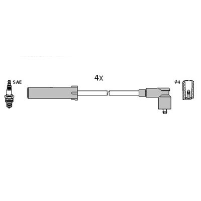 Zündleitungssatz Hitachi 134980 von Hitachi