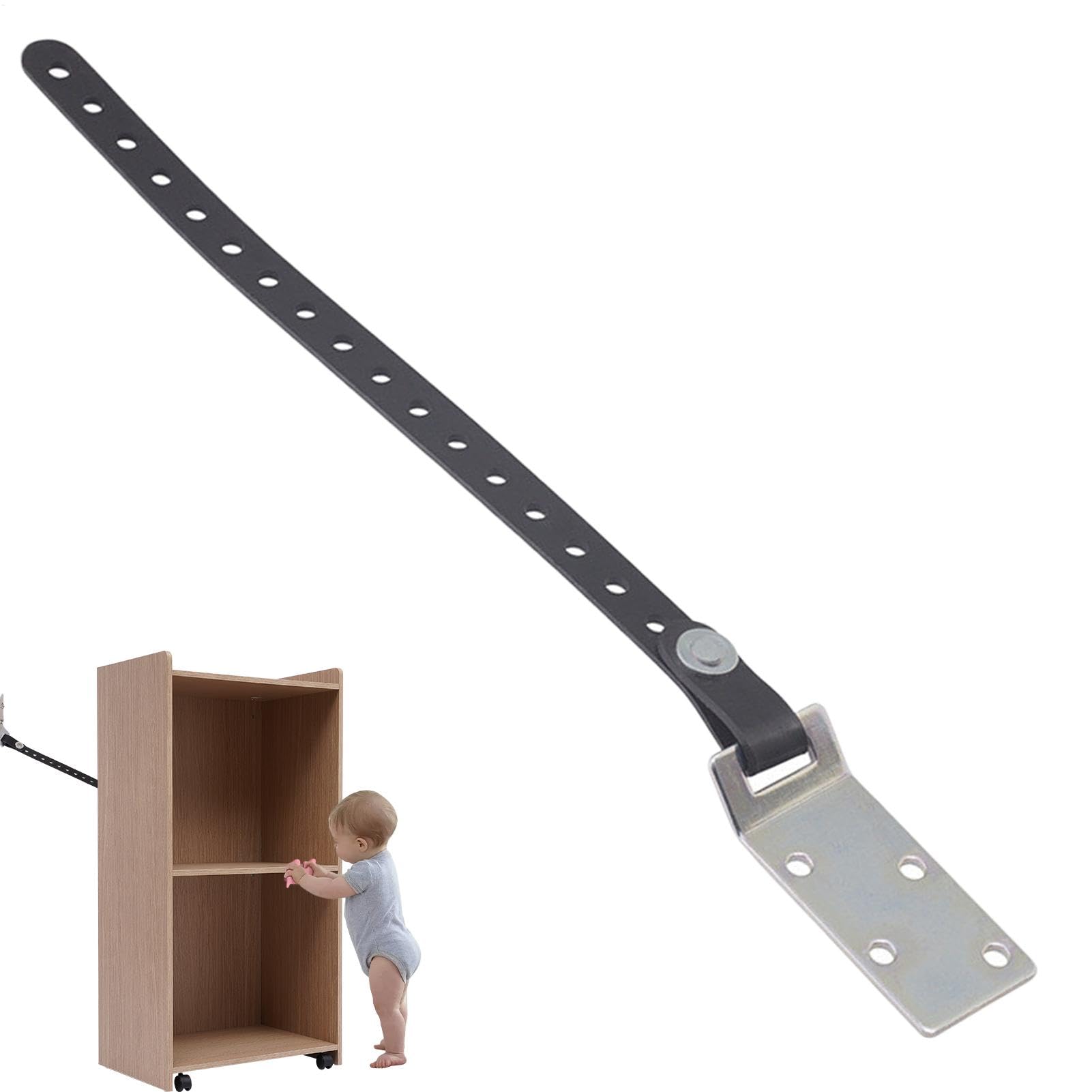 Anti Tip Straps, Child Proofing Bookshelf Saver Strip, Furniture Fall Preventer, Anti Dumping Bookshelf Safety Strap, Child Safety Furniture Wall Straps, Easy to Use, Portable for Kids von Hjatirace