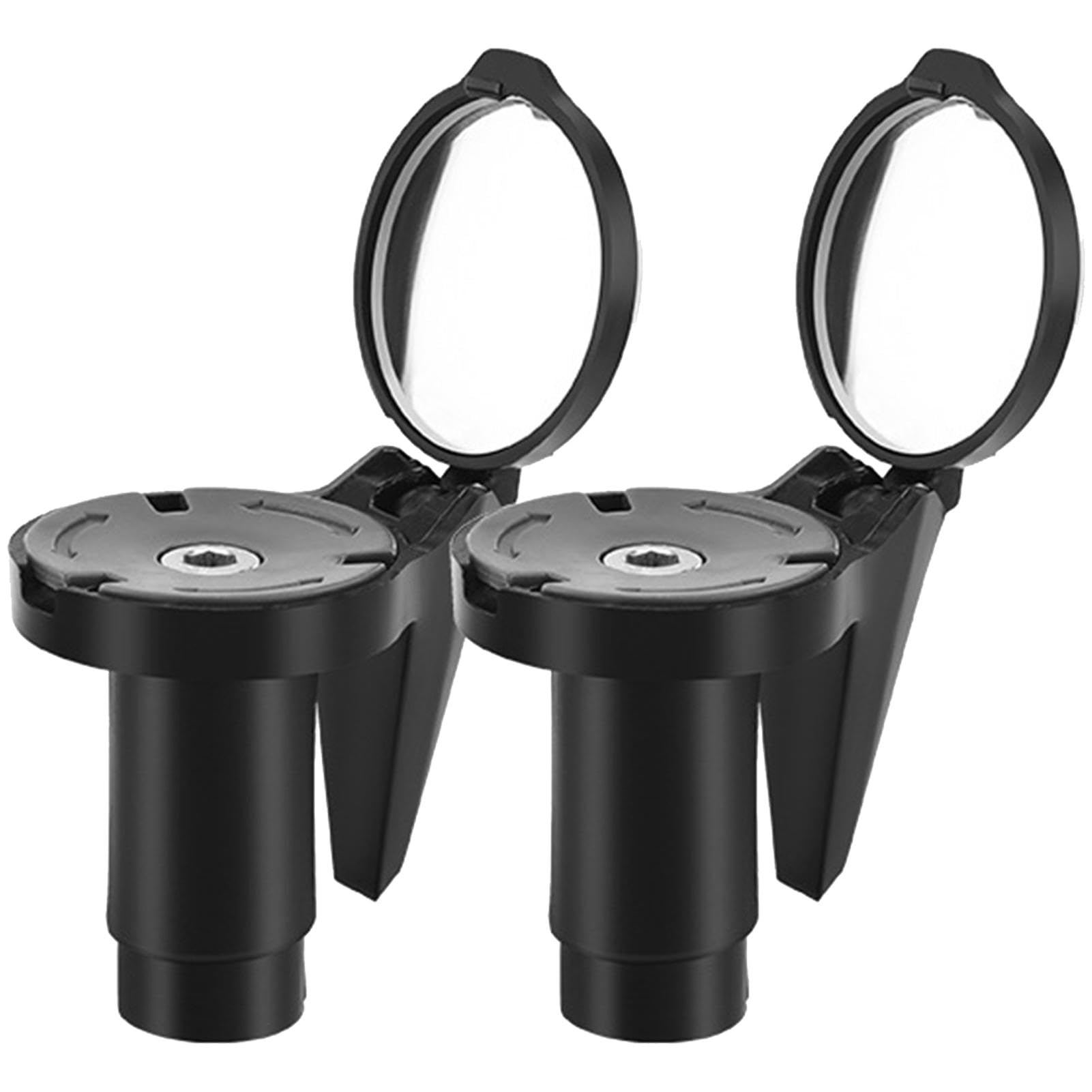 Bicyclce Bar End Mirrors, 360 Degrees Rotating Bicyclce Side Mirrors, Bicyclce Rear View Mirrors, High Definition Rear View Mirrors, Easy To Use, Portable for Enhanced Safety Visibility von Hjatirace