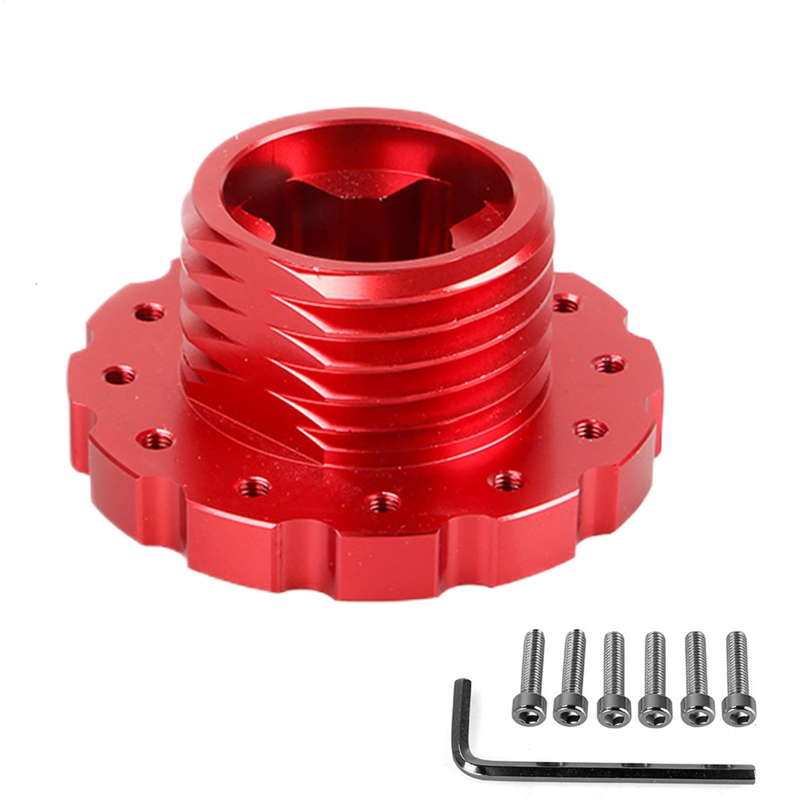 Schnellspannnabe, Aluminium-Lenkradadapter, Simulations-Rennspiel-Lenkradnabe, Schnellspanner-Zubehör aus Aluminiumlegierung, einfach zu bedienen, tragbar für Rennen von Hjatirace