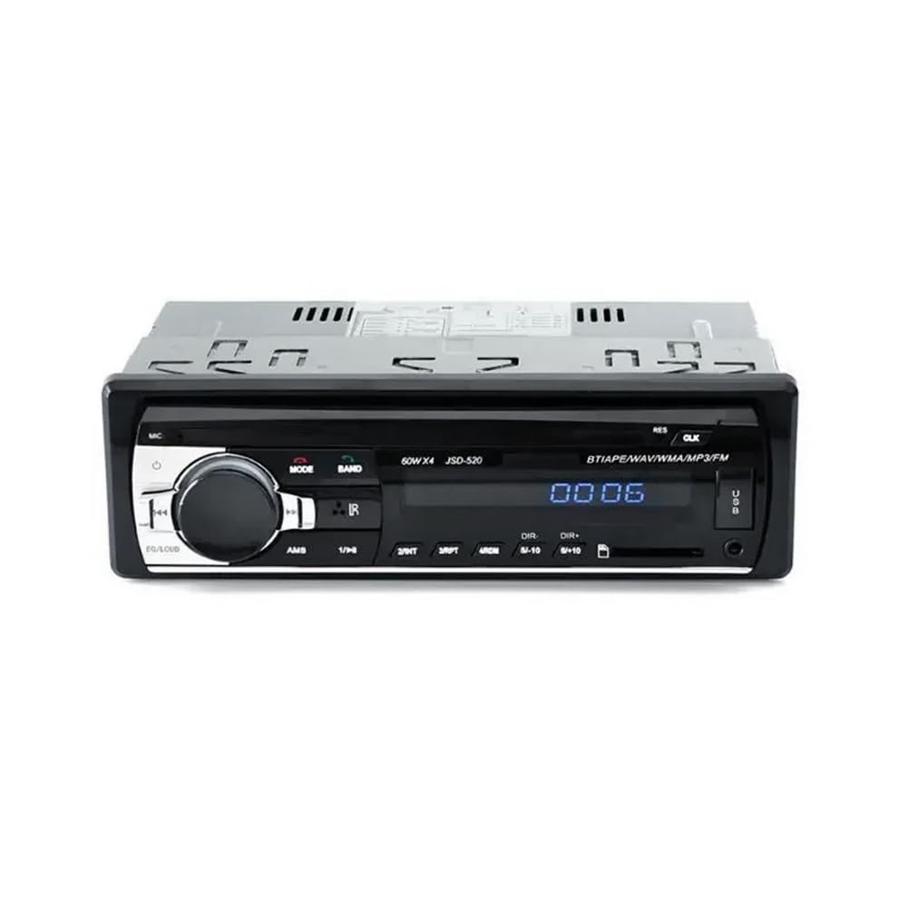 Hlxnyami 12-V-Auto-MP3-Player, 60 W X 4, Bluetooth-Audioradio, Multimedia-Autoradio-Player im Armaturenbrett, Unterstützt USB, TF, FM, AUX von Hlxnyami