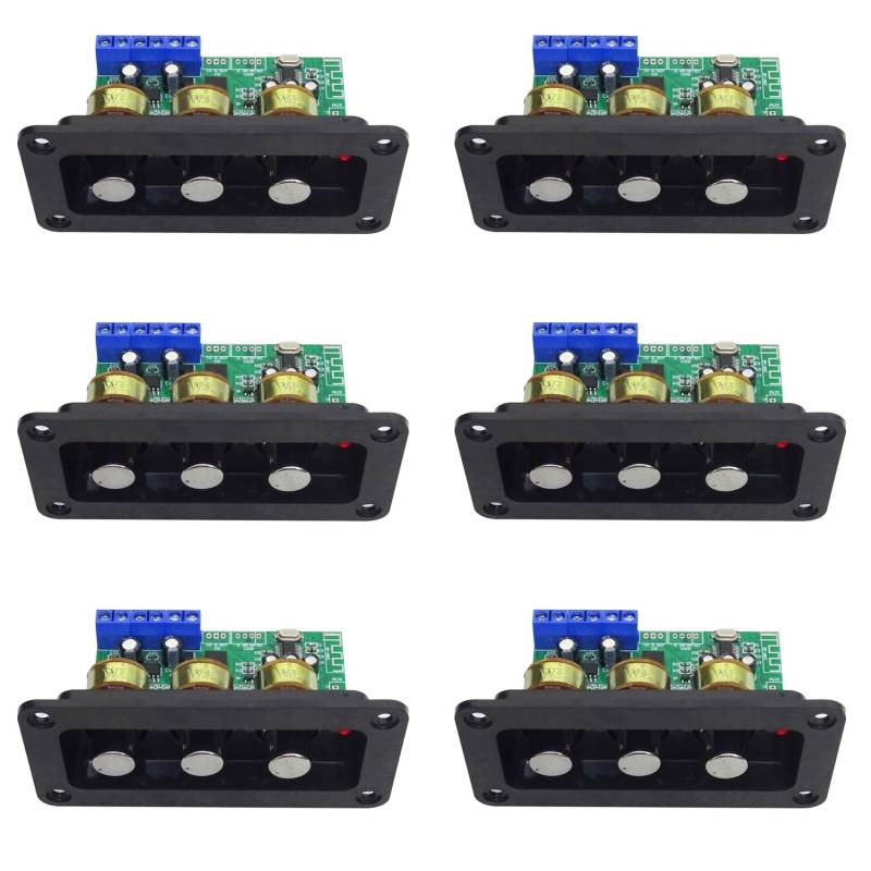 Hlxnyami 6X Bluetooth Verstärker Power Audio Board 20Wx2 Stereo Amp Sound Verstärker AUX U Disk Decoder HöHen Bass Einstellung von Hlxnyami