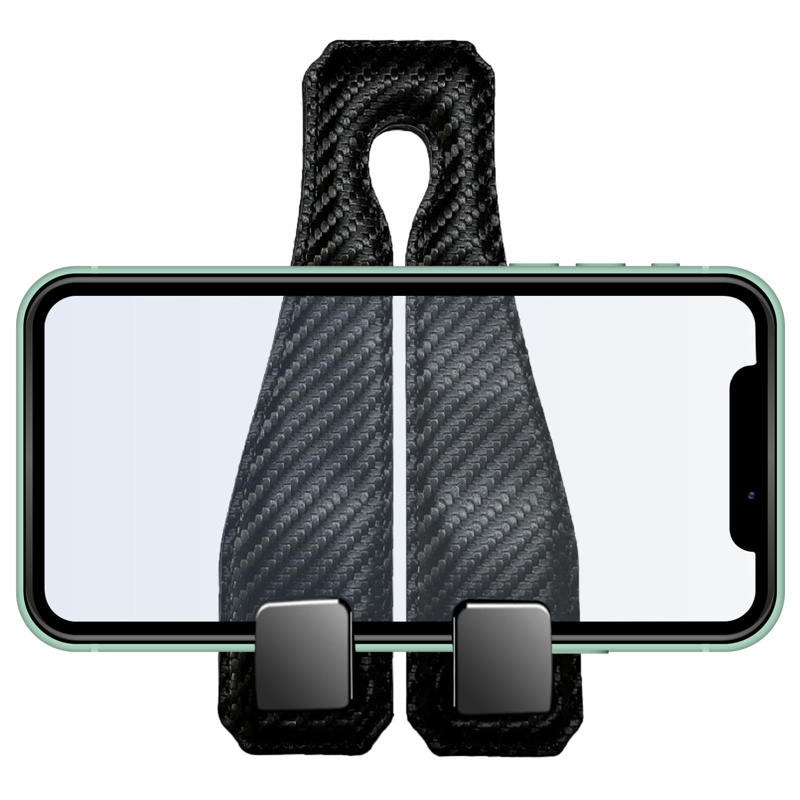 Hobngmuc Kopfstützenhaken fürs Auto, Autotaschenhaken | Doppelte Autositz-Aufbewahrungshaken | Handyhalter, Kfz-Rückenlehnen-Organizer für Geldbörsen, Taschen, Autozubehör von Hobngmuc