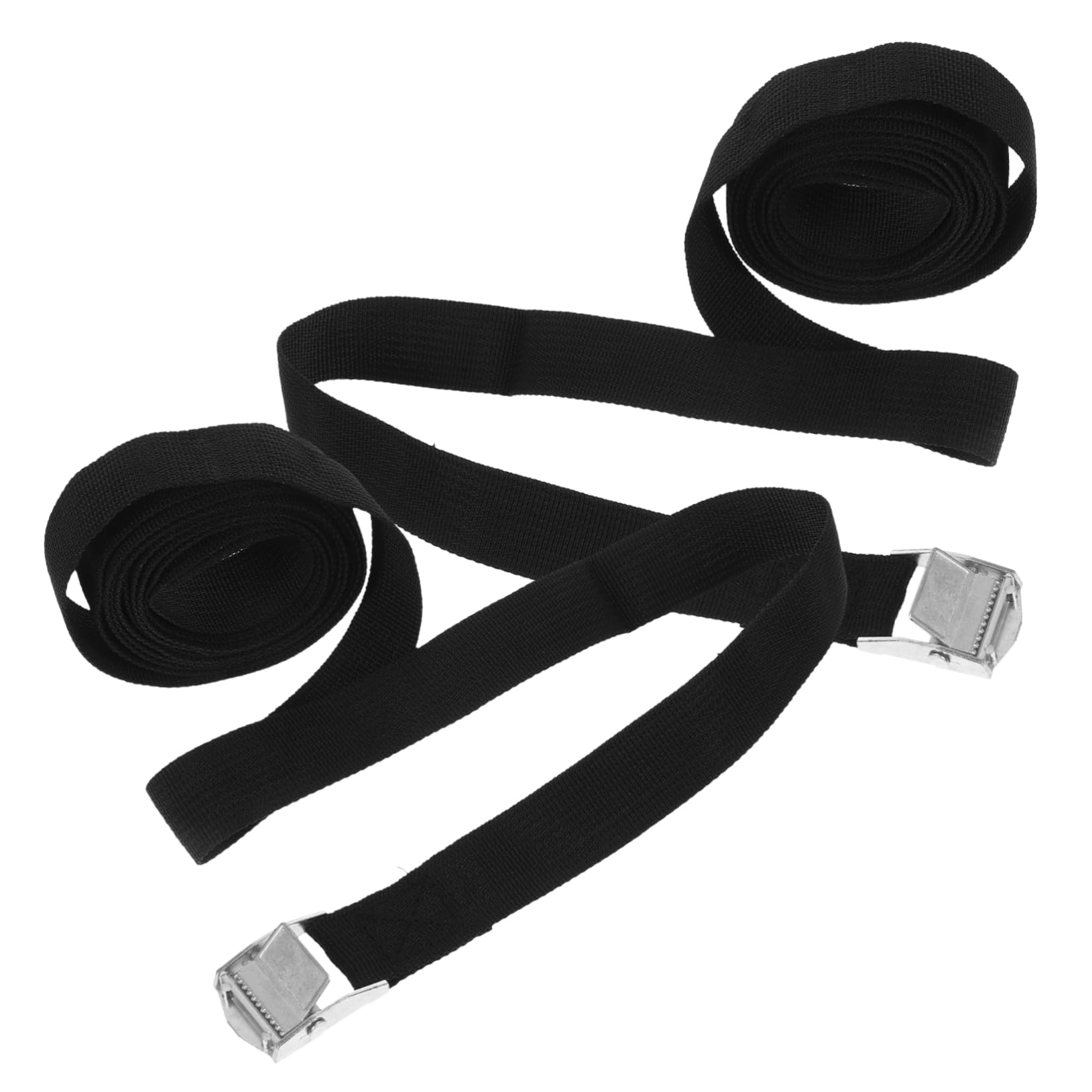 Hoement 1 Paar Gurt LKW-dachseil Dachträger Ratsche Maßbandhalter Dachgepäckträger Gepäck Packband Schnallenriemen Surfbrett-bindungsriemen Schnalle Cargo Fix Seil Strapsgürtel Black Nylon von Hoement