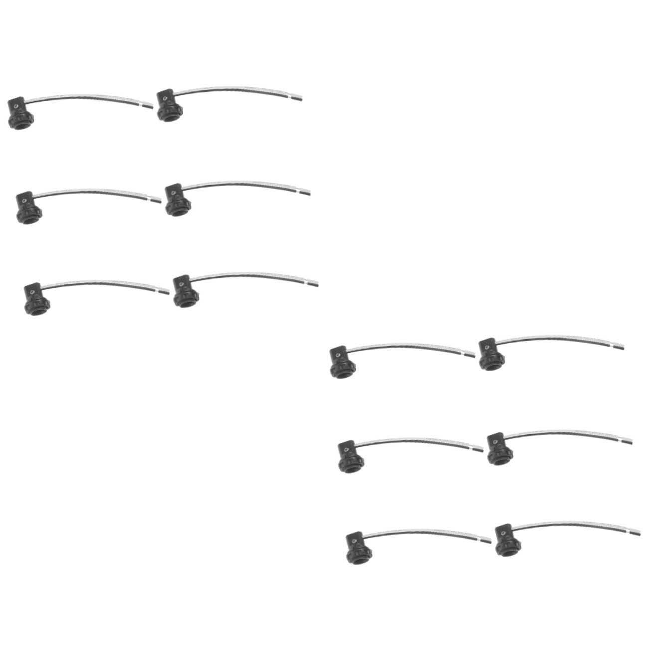 Hoement 12 Stk e12 lampenfassung schwarze Glühbirnen schwarze Steckdose Adapter für Kerzenleuchter Kandelaber-Sockellampe Draht führt Stecker E12 Lampensockel 125v 75w e12 Fassung von Hoement