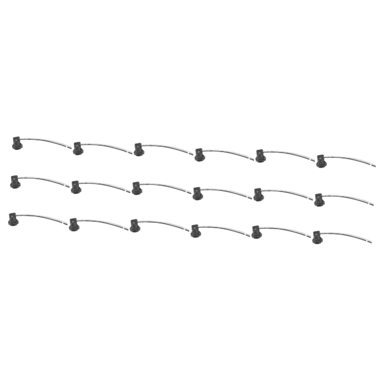 Hoement 18 Stk E12 Lampensockel Edison-Lichtbasis e12 draht stecker Licht Steckdose Adapter für Lampenschirme Licht Sockel Draht führt Stecker e12 lampenfassung 125v 75w e12 Fassung von Hoement