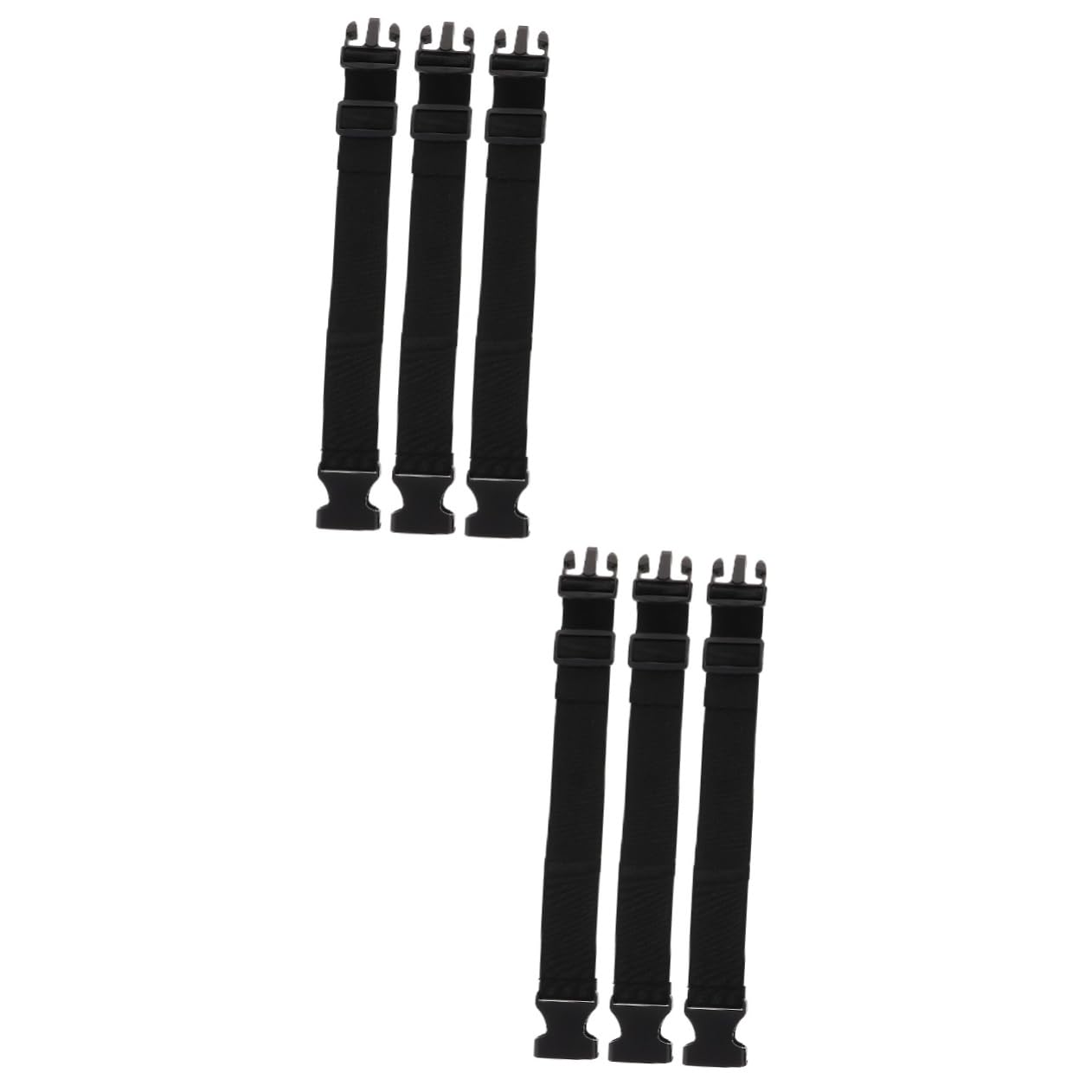 Hoement 6 STK Gurt Gürtel Für Schnalle Ladungsband Bungee-seile Gürtel Mit Schnalle Riemen Mit Schnalle Verstellbarer Gürtel Schnallenriemen Schnallengürtel Riemenschnüre Black Elastisch von Hoement