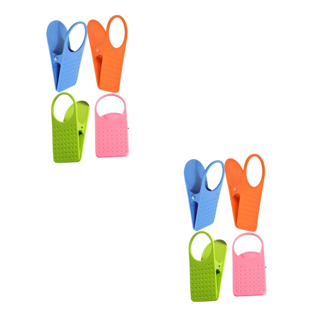 Hoement 8 STK Becherhalter-Klemme Wasserhalterklemme Getränkebecherhalter Kaffeebecher Schreibtisch Tisch Tassenständer Auf den Getränkehalter kleben Pocket Clip cupholder Tischseitenclip von Hoement