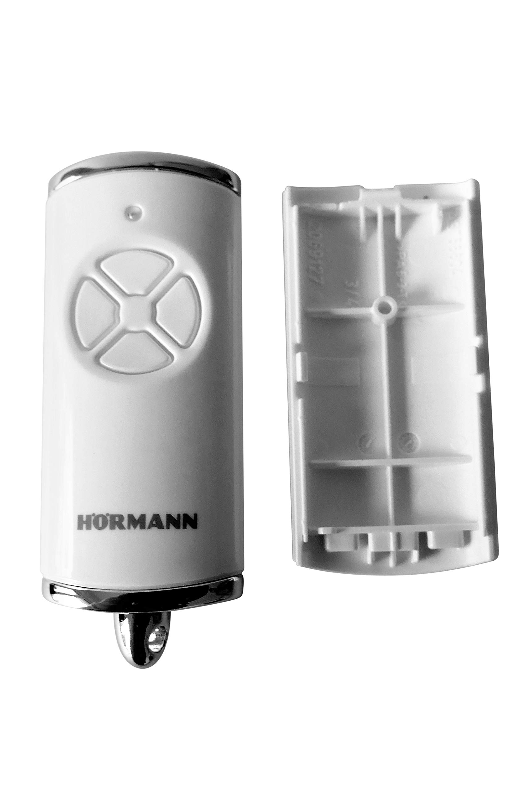 Hörmann Handsender Cover HSE4BS Hochglanz Weiss 4510783 Leer Gehäuse ohne Batterie ohne Platine Ersatzteil Ober- und Unterschale von Hörmann