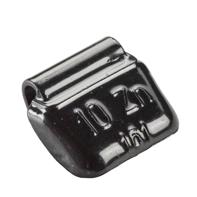 Hofmann Power Weight 100x Schlaggewichte Stahlfelgen schwarz 10g | Auswuchtgewichte schwarz | Wuchtgewichte Stahlfelge Reifenwechsel Auto von Hofmann Power Weight