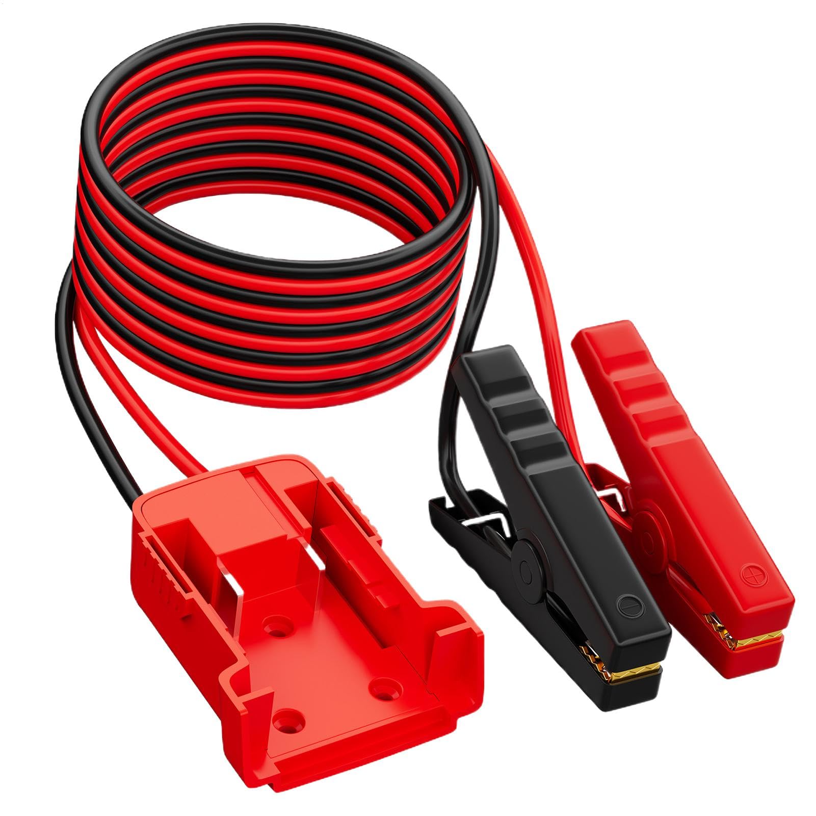 Hogvinnatil Booster -Kabel, Batterie -Jumper -Kabel | 6 Fuß schwere Batteriekabel,Quick Connect Car Auxiliary Starter, Stabiler Auto -Jumper -Drahtkit mit professionellen Klemmen für SUV von Hogvinnatil