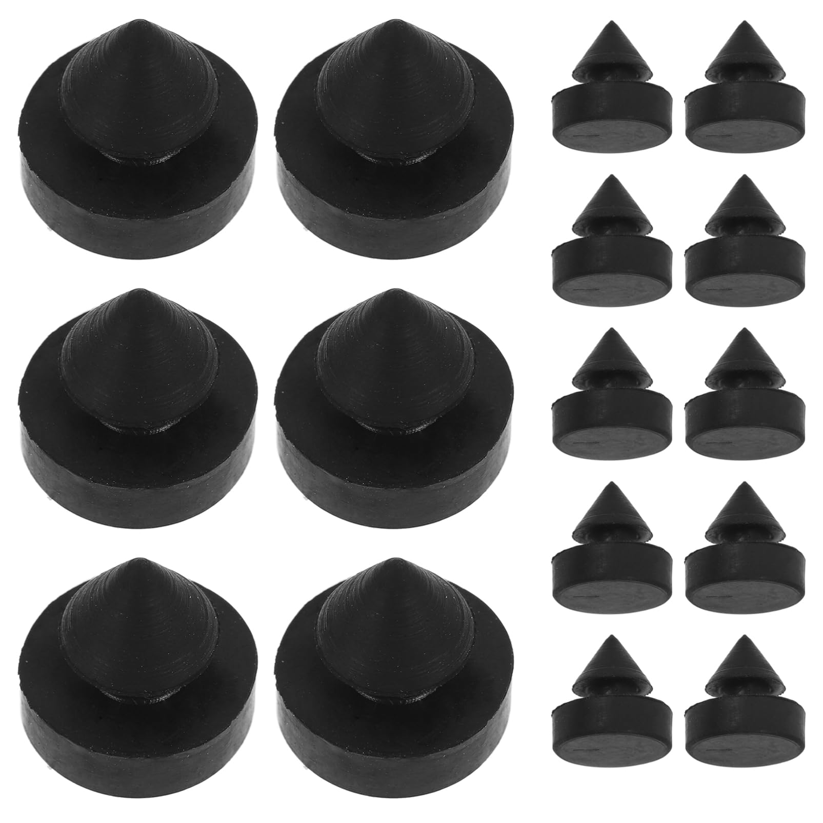 Hohopeti 20 Stücke Heavy Duty Gummi Tür Stopper Keil Für Metall Tür Verhindern Zuschlagen Tür Tür Stop Für Wand von Hohopeti