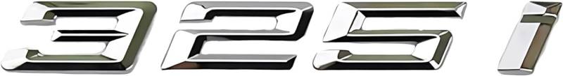 325i Auto Emblem Decal Car Nummer hinter Buchstaben Aufkleber Zinkung Badge 3D Stil passt für BMW 325i Car Model Silber von HolaDemo