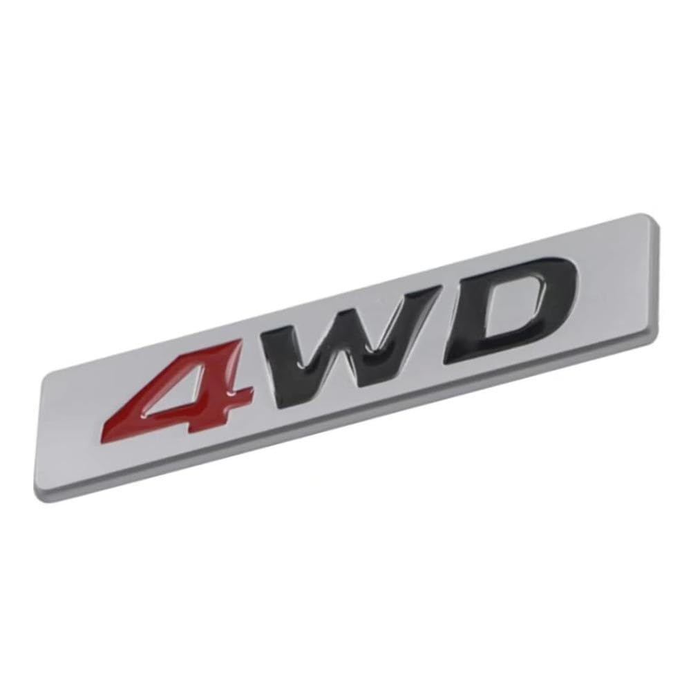 3D Metall 4WD Auto Emblem Motorabdeckung Fahrzeug LKW Tür Seite Schlammabdeckung nach dem Kofferraum Kennzeichen Aufkleber Ausstattung Off-Road SUV LKW von HolaDemo