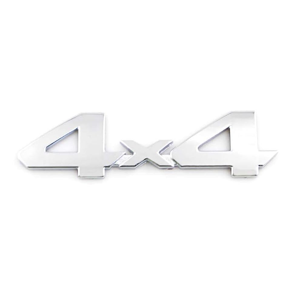 4x4 Abzeichen 3D Auto Emblem Aufkleber ersetzt Grand für Jeep Cherokee Dodge Pferdes Kompass Ram 1500 2500 3500(Silber) von HolaDemo