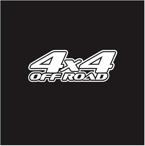 4x4 Off-Road Auto Aufkleber 4x4 Überland Dekoration Car Sticker wasserdichte Vinyl-Aufkleber Dekoration für Jeep Land Rover Jaguar SUV (Weiß) von HolaDemo