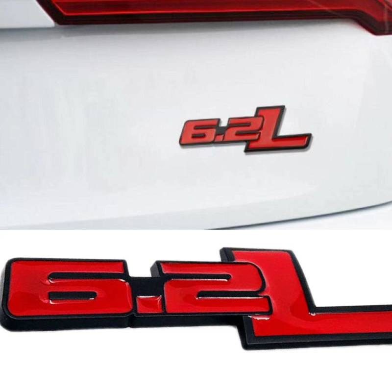 6.2L Auto Emblem Abzeichen 3D Metall Abzeichen Aufkleber ersetzen für F150 F250 F350 von HolaDemo