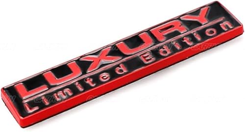 Luxury Limited Auto Emblem Auflage Badge Rennsport 3D Badge hinten Aufkleber für den Kofferraum Seite Schlammabdeckung(Black) von HolaDemo