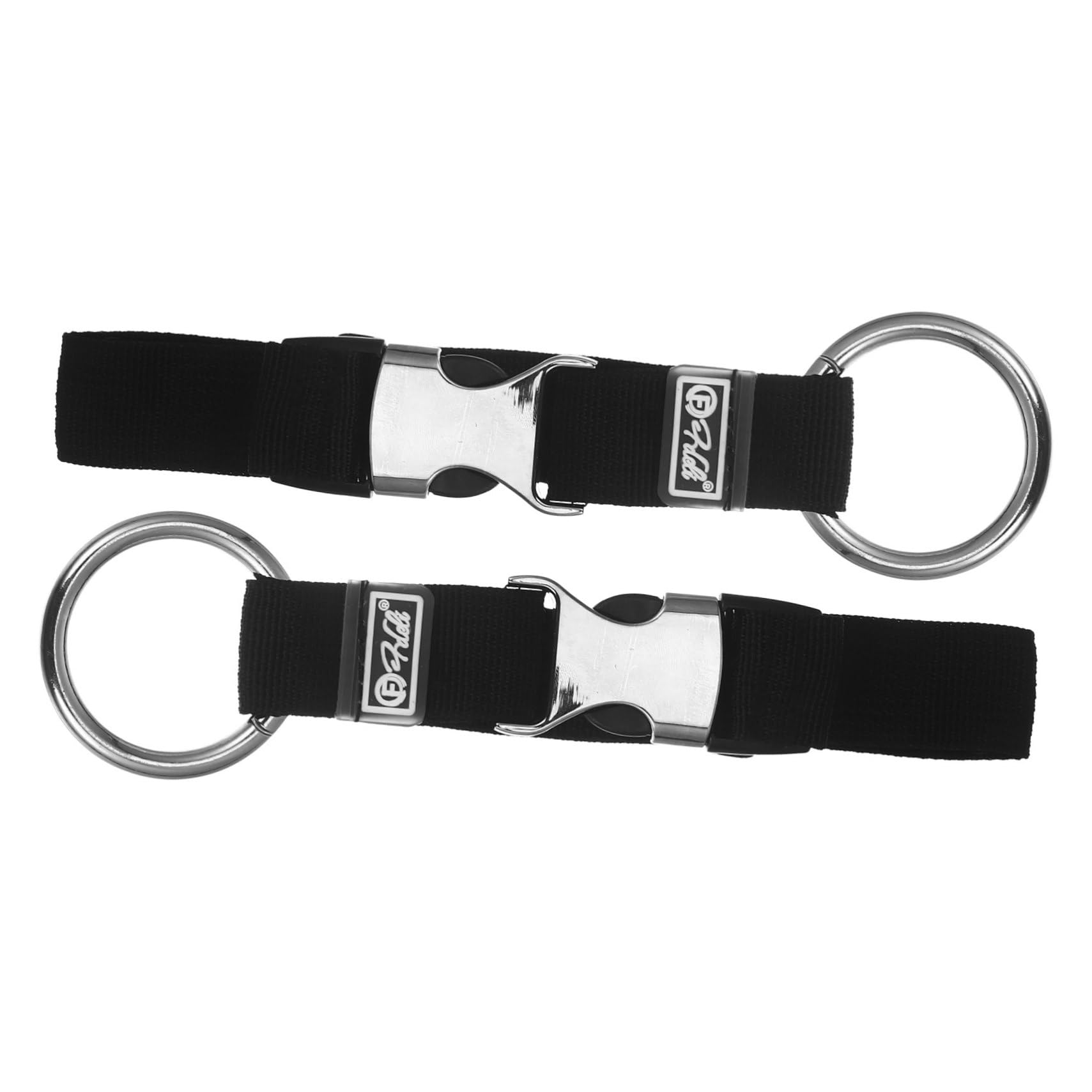 Holibanna 2St Gepäckhakenriemen Schwerlast-Lanyard Gepäckband Reisegepäck Gürtel Kinderwagenhaken Sitz Reisekoffer Hakenband Kofferzusatzgurt Reisegurt für Gepäck Taschengurt Schnalle Black von Holibanna