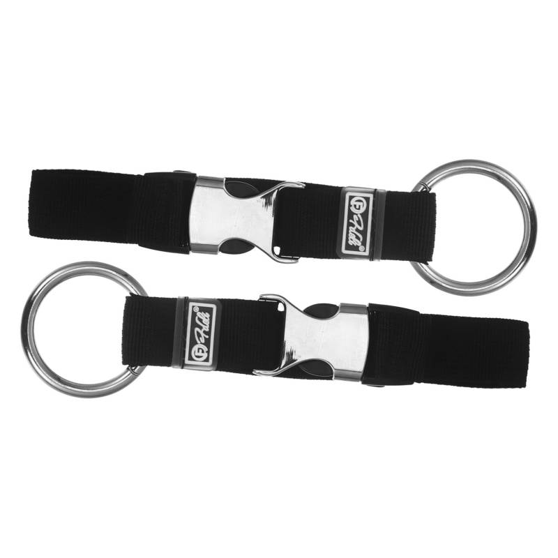 Holibanna 2St Gepäckhakenriemen Schwerlast-Lanyard Gepäckband Reisegepäck Gürtel Kinderwagenhaken Sitz Reisekoffer Hakenband Kofferzusatzgurt Reisegurt für Gepäck Taschengurt Schnalle Black von Holibanna