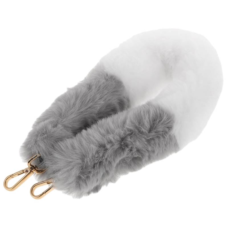 Holibanna Plüsch-Handtaschenriemen handtaschen riemen Plüsch Handtaschenriemen Modischer Handtaschenriemen Faux Fur Umhängegurt Handtaschen Zubehör Taschengurt Plüsch-Taschenriemen Metall von Holibanna