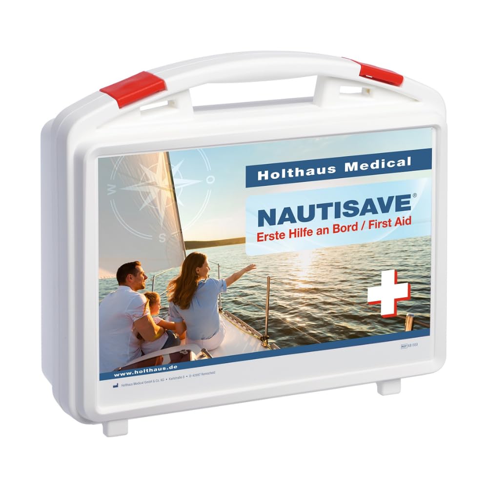 Holthaus Medical NAUTISAVE Verbandkasten mit Dichtung + Wandhalterung von Holthaus Medical