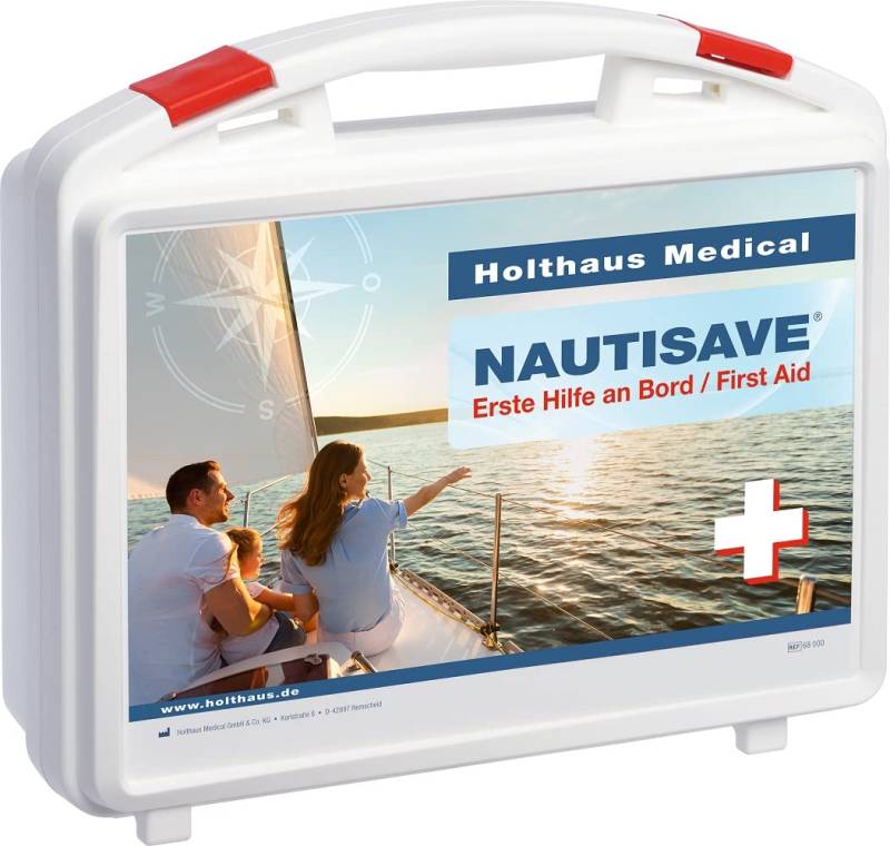 Holthaus Medical NAUTISAVE Verbandkasten mit Dichtung + Wandhalterung von Holthaus Medical