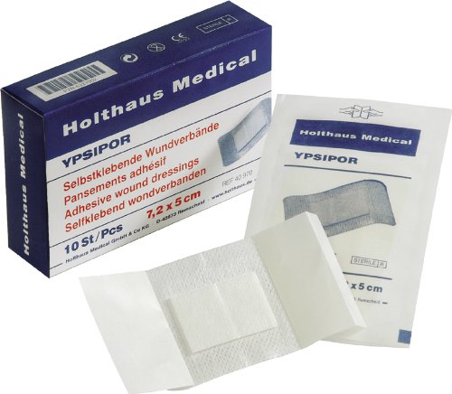 Holthaus Medical YPSIPOR Wundverband 50 Stück steril 7,2 x 5 cm von Holthaus Medical