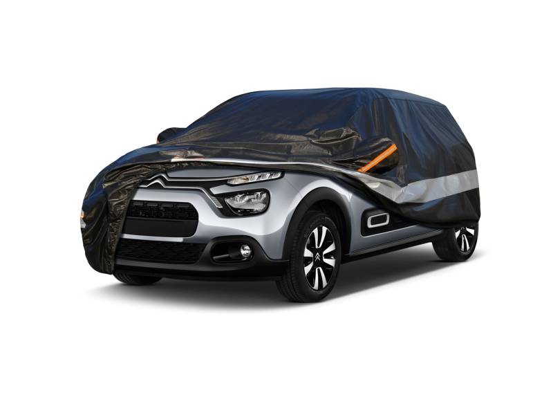 Holthly 10 Schichten Coupé Autoabdeckung Wasserdicht Atmungsaktiv Abdeckung für Citroen C3(2017-2023). Versand Aus Europäischem Lager. Schwarz von Holthly