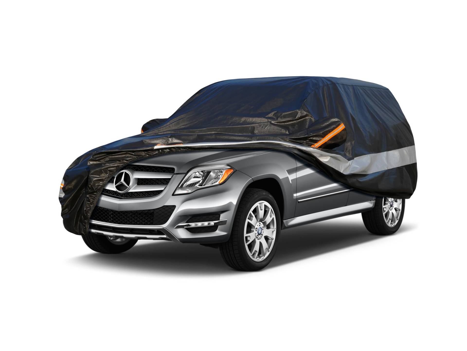 Holthly 10 Schichten Coupé Autoabdeckung Wasserdicht Atmungsaktiv Abdeckung für Mercedes-Benz GLK-Class(2008-2015). Versand Aus Europäischem Lager. Schwarz von Holthly