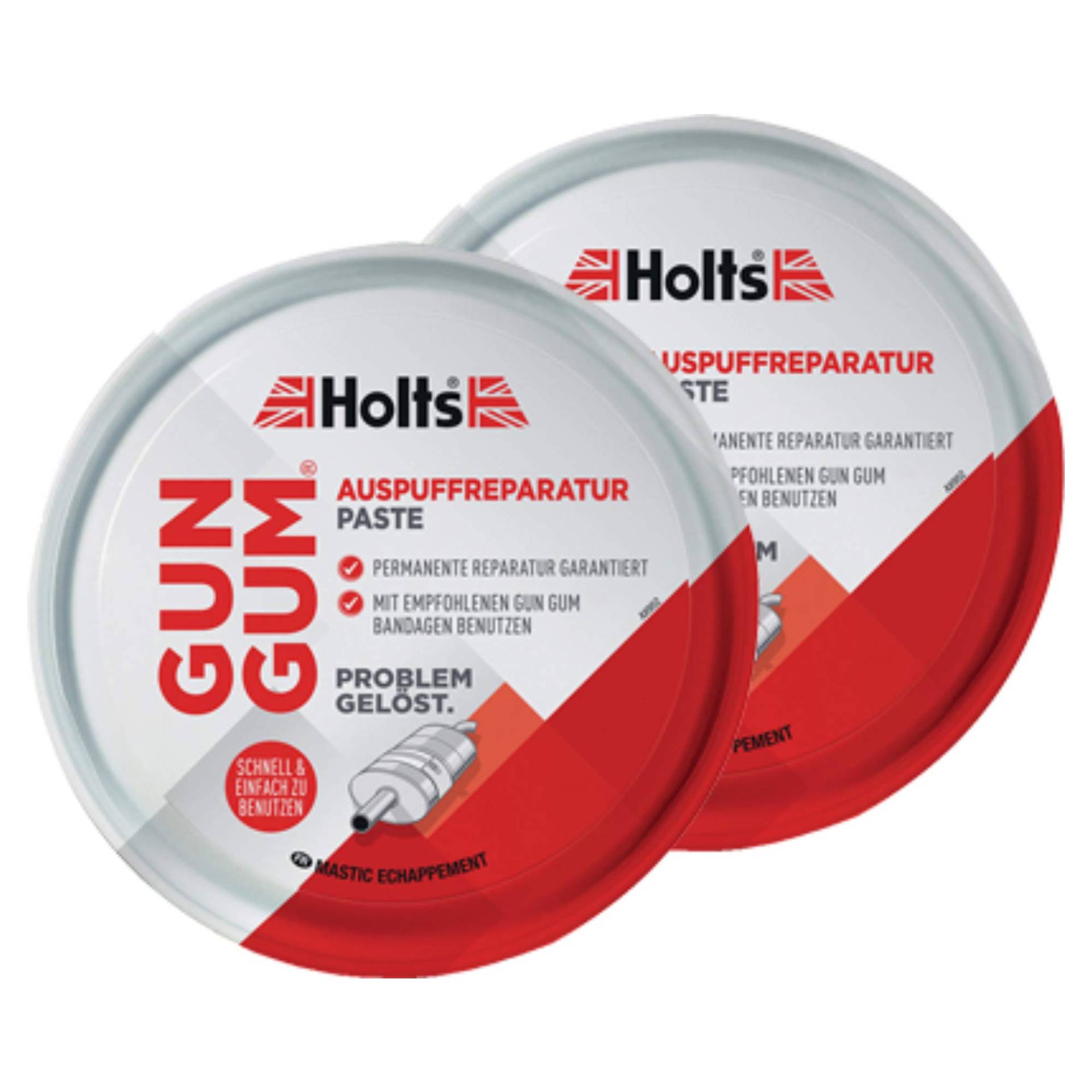 Holts 2X Auspuff Dichtungspaste Gungum Autopflege Reperatur Hitzebeständig 200 G 204101 von Holts