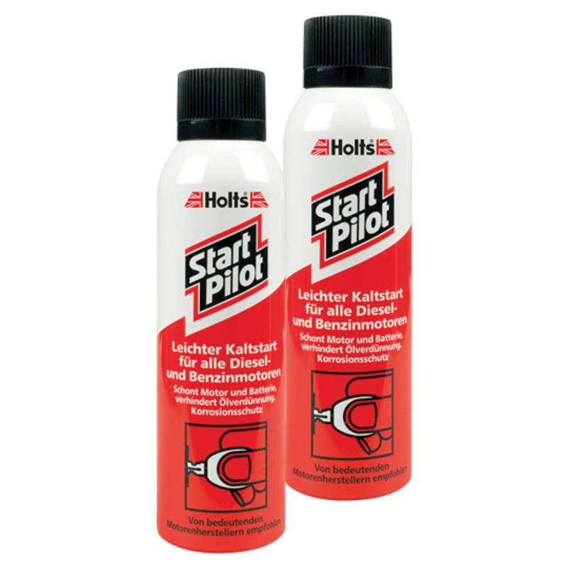 Holts 2X Kaltstarterhilfe Start Pilot Starthilfe Kaltstartspray Sprühdose Dieselmotor Benzinmotor Moterzubehör Motorspray Korrosionsschutz Motorschonend Batterieschonend 200 Ml 101129 von Holts