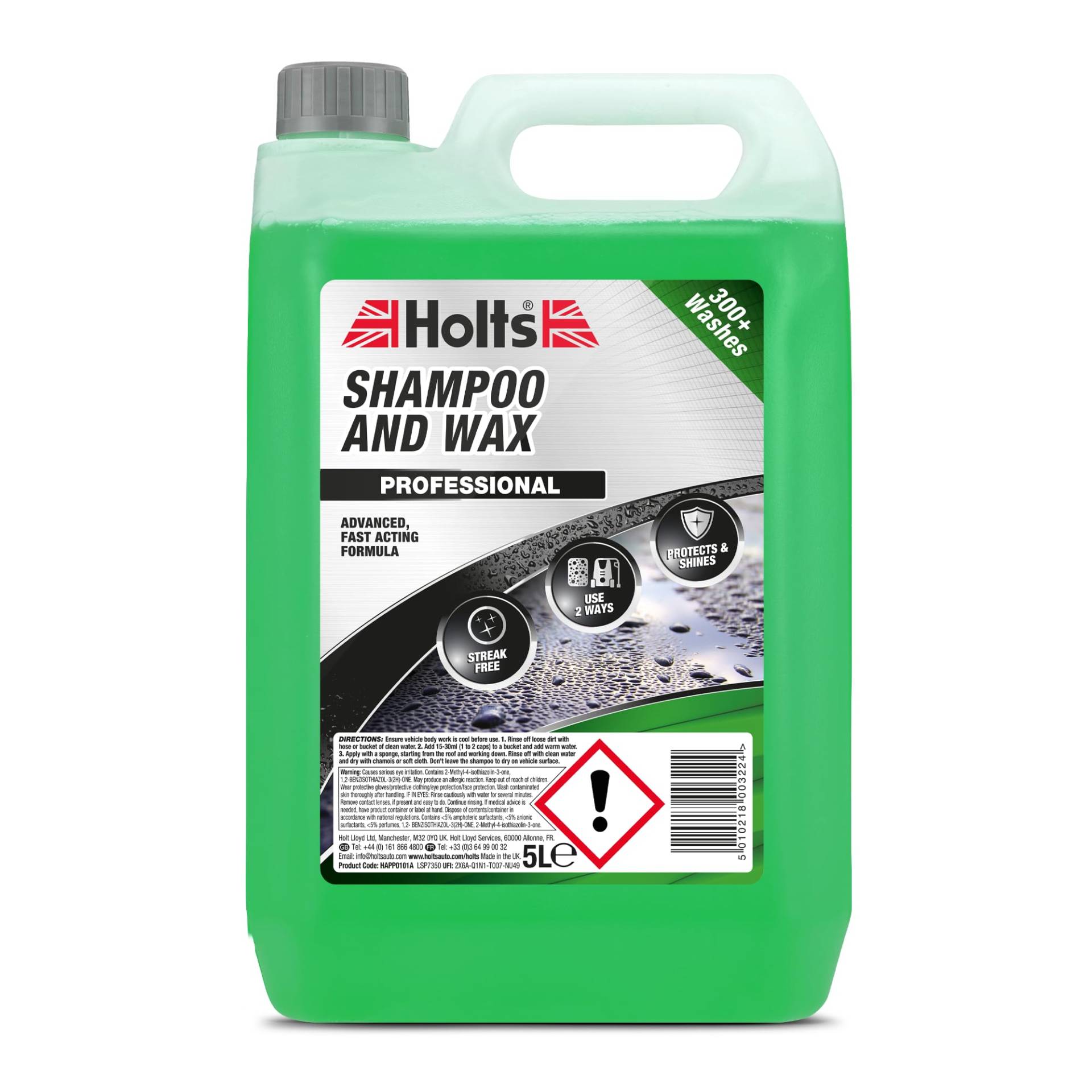 Holts LOYHAPP0101A Simoniz Shampoo und Wachs für Kfz, 5 l von Holts