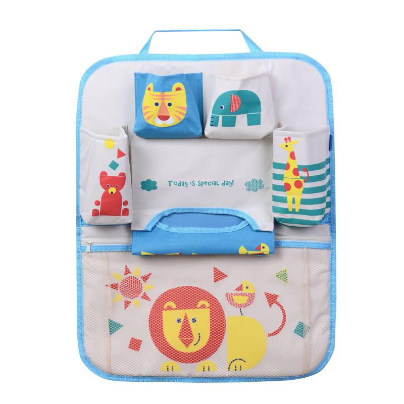 HomDSim Cartoon Autositz Zurück Organizer Aufbewahrungsbeutel Hängen Auto Organizer Taschen Tasche für Kinder Kinder (Lion) von HomDSim