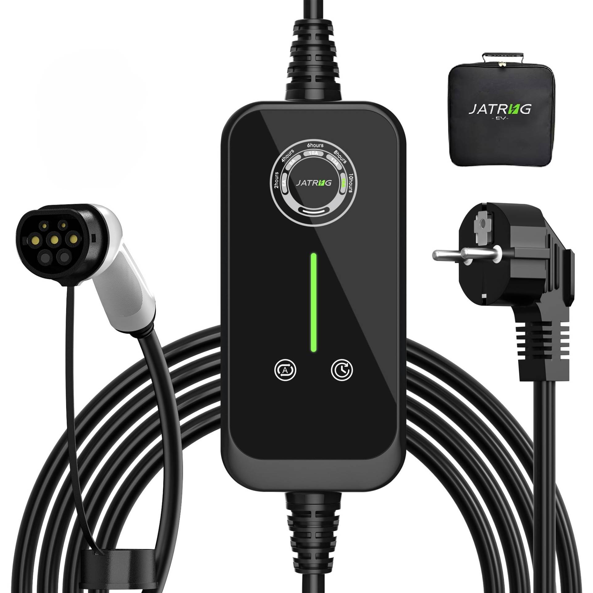 HomeMiYN JATRHG Typ 2 Ladekabel 3,6KW EV Ladegerät Mobile Auto Ladegerät Mobile Wallbox Ladestation Elektrofahrzeuge16A 10M von HomeMiYN