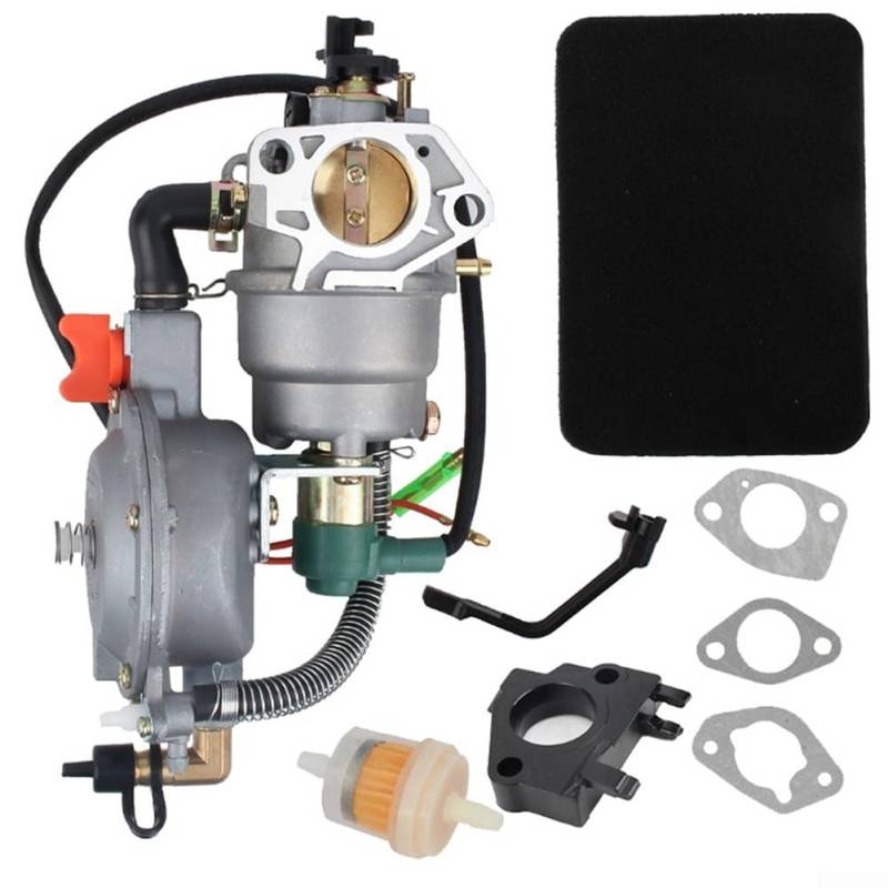 Generator Dual Fuel Vergaser, Dual Fuel für LPG Umwandlung Vergaser Kit für EX35 404CC Motorgeneratoren von Homefurnishmall