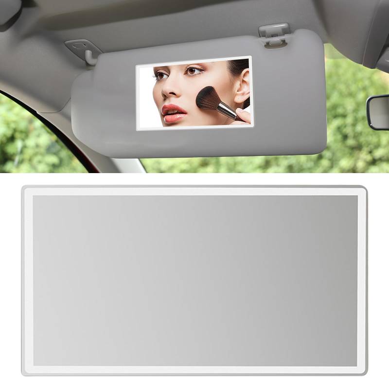 Homirty Auto Sonnenblende Kosmetikspiegel, Sonnenblende Makeup Spiegel, Auto Sonnenblende Make-up Spiegel, Universeller Auto-Innen-Kosmetikspiegel Sitzrückenspiegel für Auto-sonnenblende (Rechteckig) von Homirty