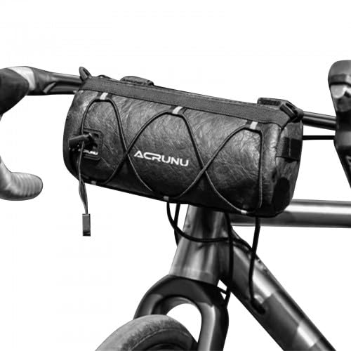 Homirty Fahrradtasche Vorne, Lenkertasche Fahrrad, Fahrradtasche Vorne Lenker, Rahmentasche Fahrrad mit Schultergurt, Lenkertasche Wasserdicht, für Rennrad Mountainbike Reisen, Schwarze ca.2L von Homirty