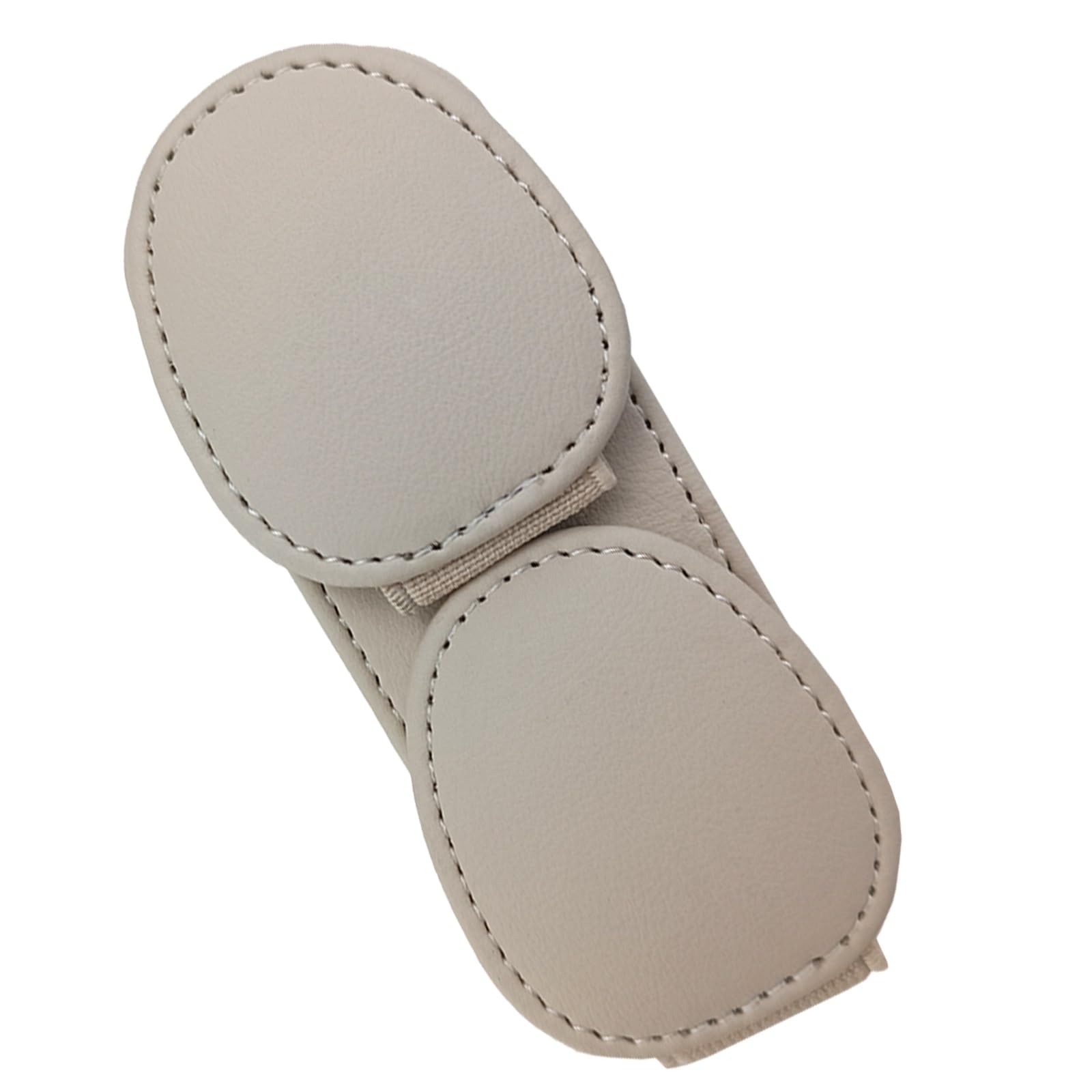 HommyFine Brillenhalter für Auto Sonnenblende, Auto Sonnenbrille Halterung universelles Auto Visier Zubehör magnetische Brillenhalterung (Beige) von HommyFine