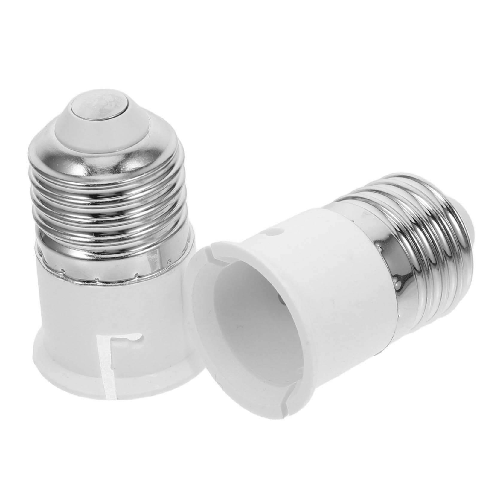 Homoyoyo 2St Lampenadapter Lampenschirme für Stehlampen Goldene Einbauleuchte Glühbirne E zu B Adapter Lampenfassung Adapter E27-auf-B22-Fassungsadapter Lampenfassungsadapter pbt Weiß von Homoyoyo