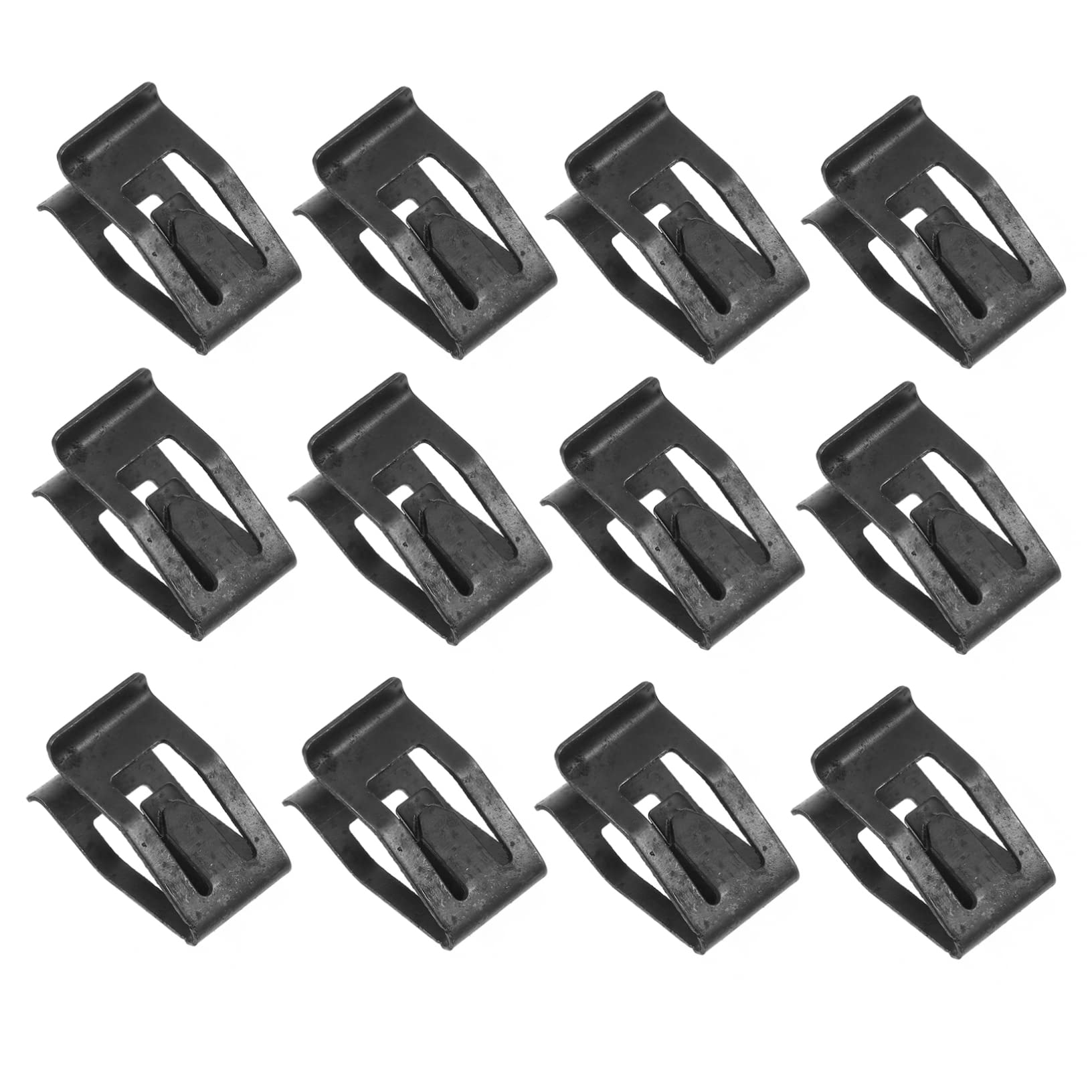 Homoyoyo 50 Stück Universal Metall Retainer Clips Für Autos - Schwarze Befestigungsclips Für Mittelkonsole - Tür Und Heckklappe Robuste Clips Für Sichere Montage Und Reparatur Von von Homoyoyo